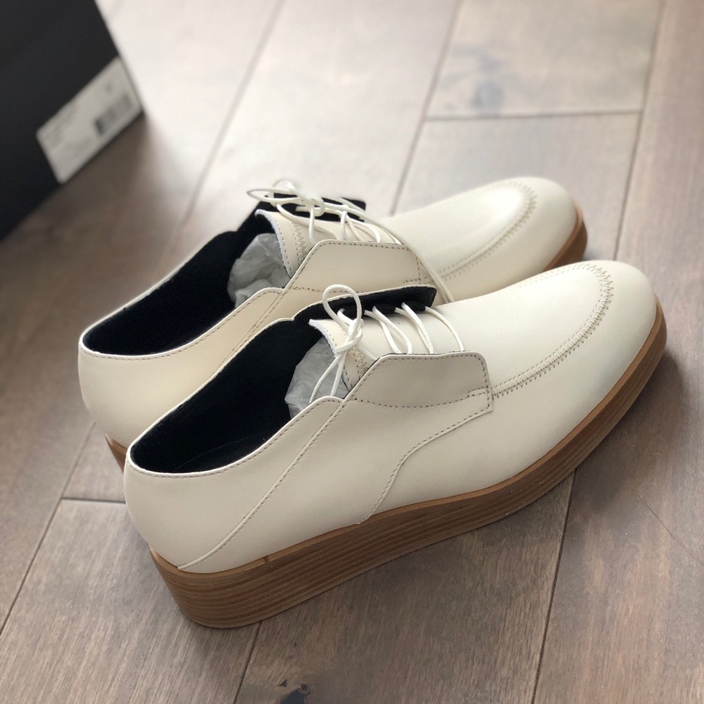 Sold-NWB TIBI Phoebe Shoes-Ivory Leather size 37